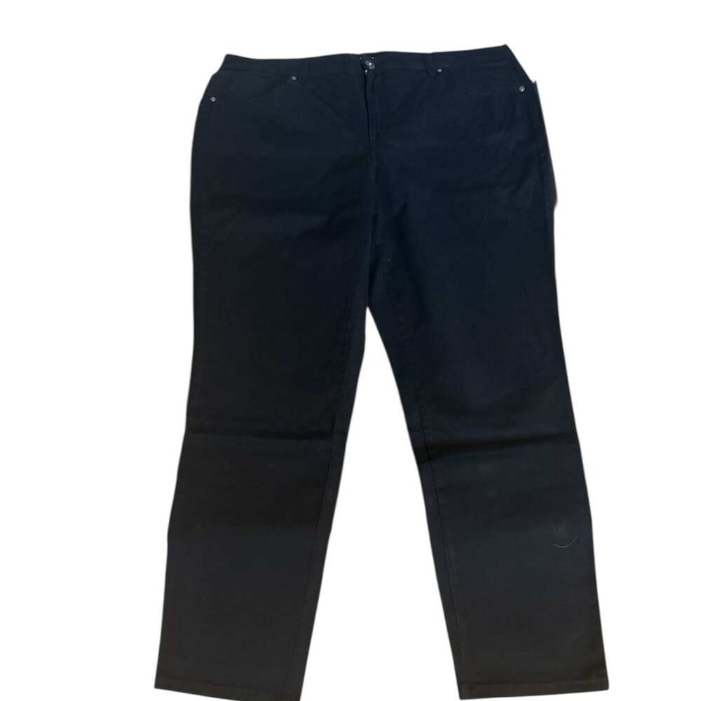 Style & Co Straight-Leg Black Pants 18W NWT